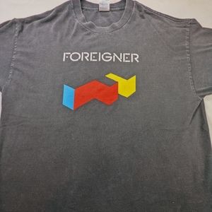 Foreigner 2007 World Tour Concert Tee with tour cities on back XL